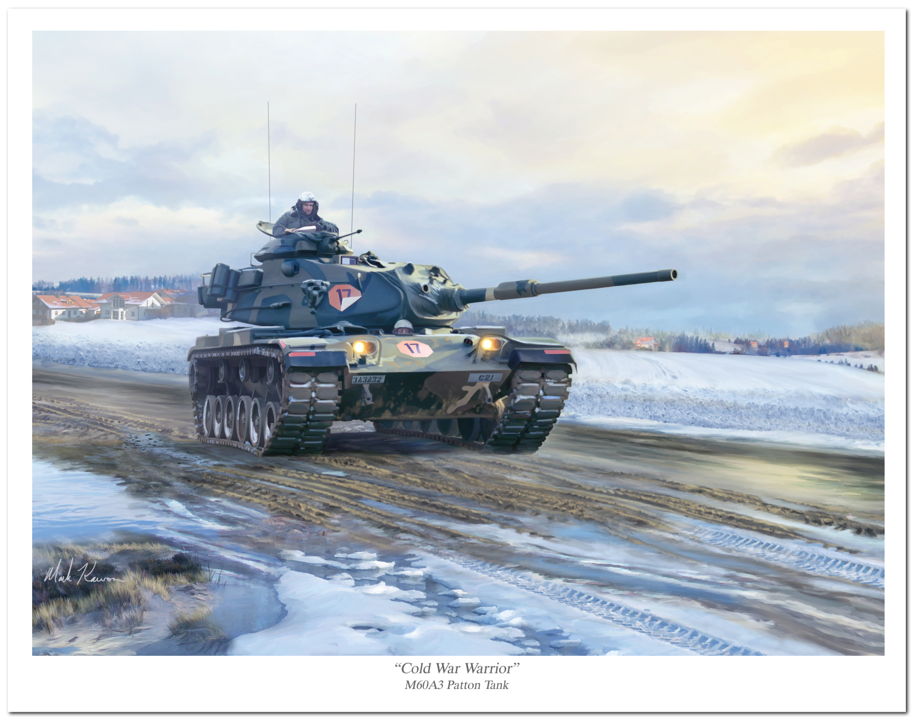 "Cold War Warrior" by Mark Karvon featuring the M60 Main Battle Tank