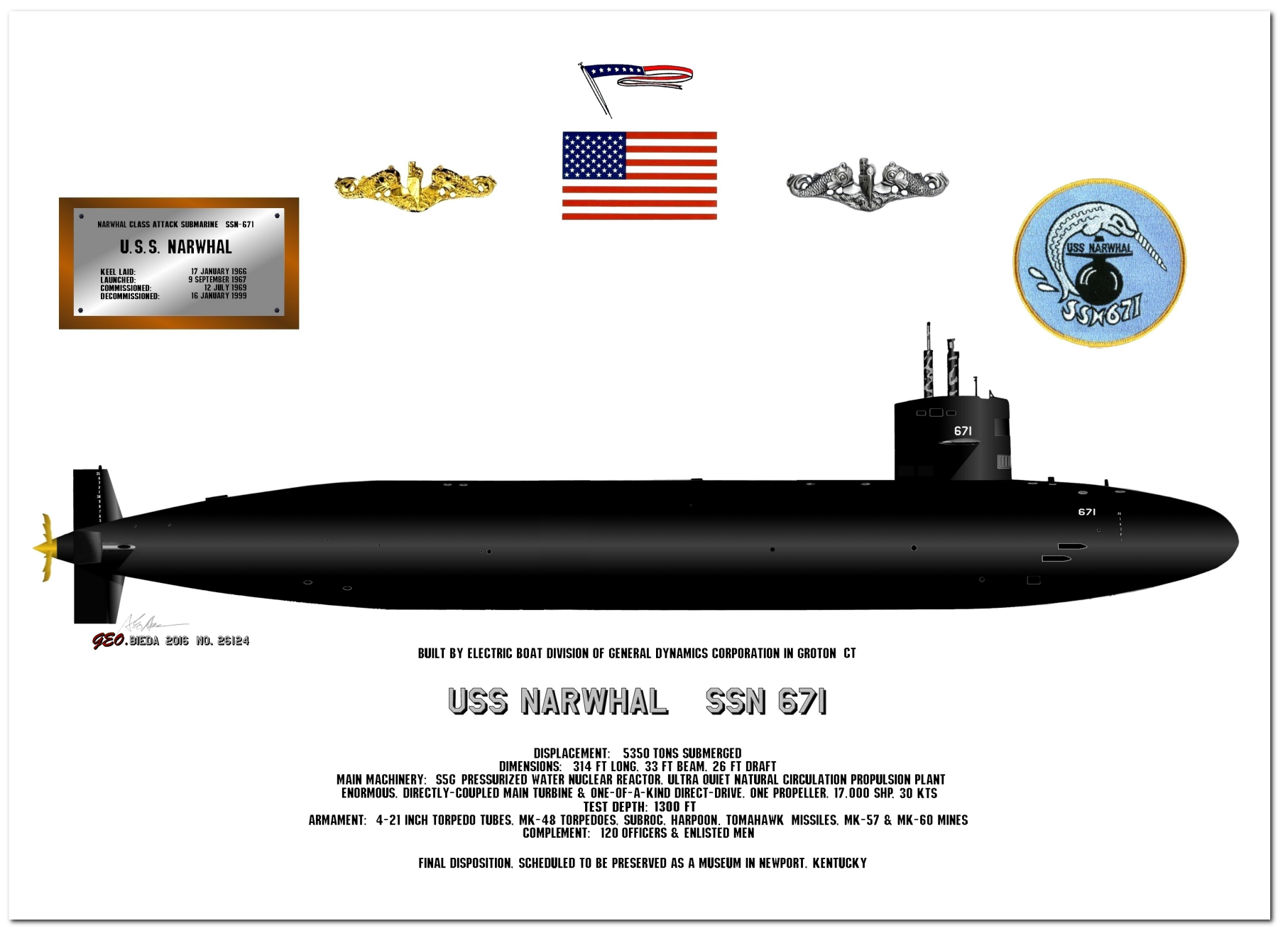 USS Narwhal SSN 671 