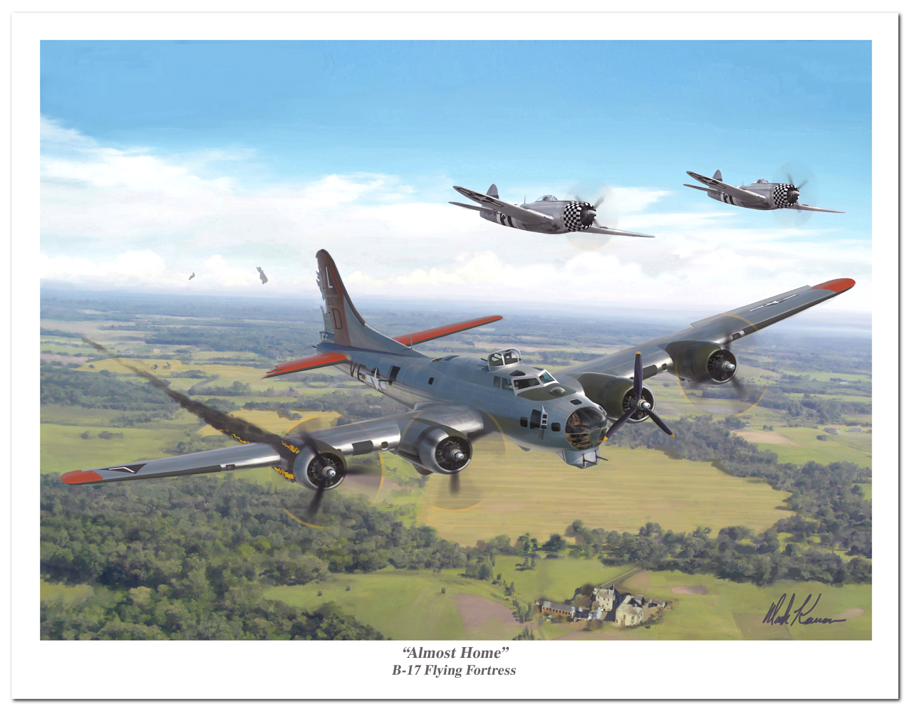 "Almost Home" by Mark Karvon featuring the USAAF B-17 Flying Fortress