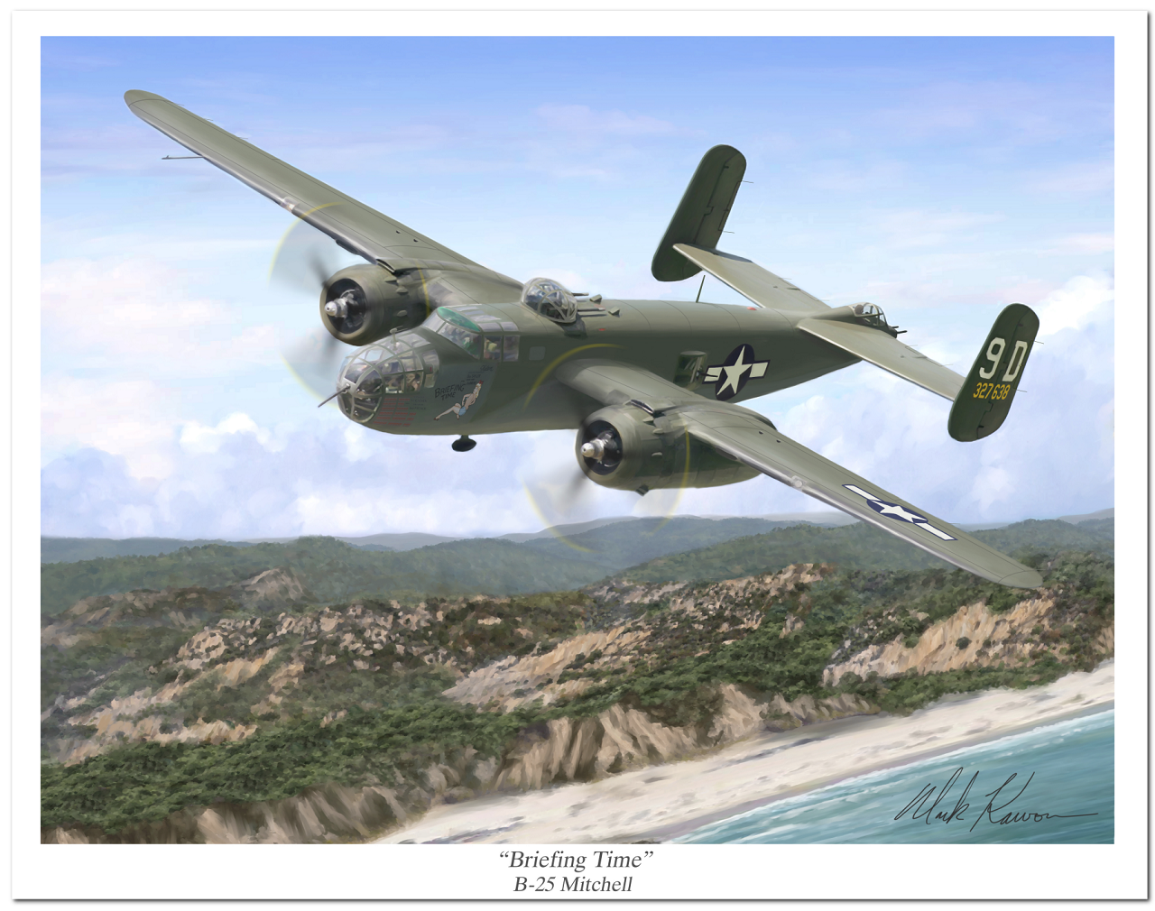 "Briefing Time" by Mark Karvon featuring the USAAF B-25 Mitchell
