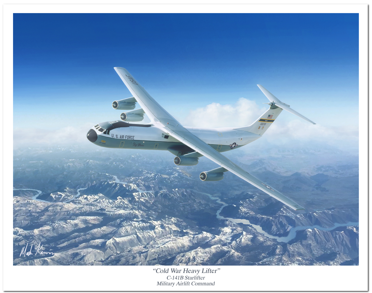 "Cold War Heavy Lifter" by Mark Karvon, featuring the C-141B Starlifter