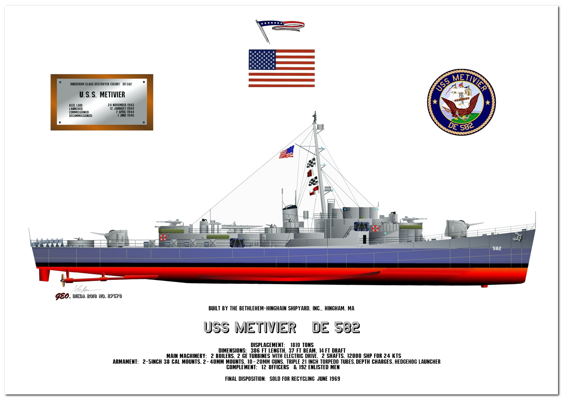US Navy Ships Of The US Navy Destroyer Escorts A T Products