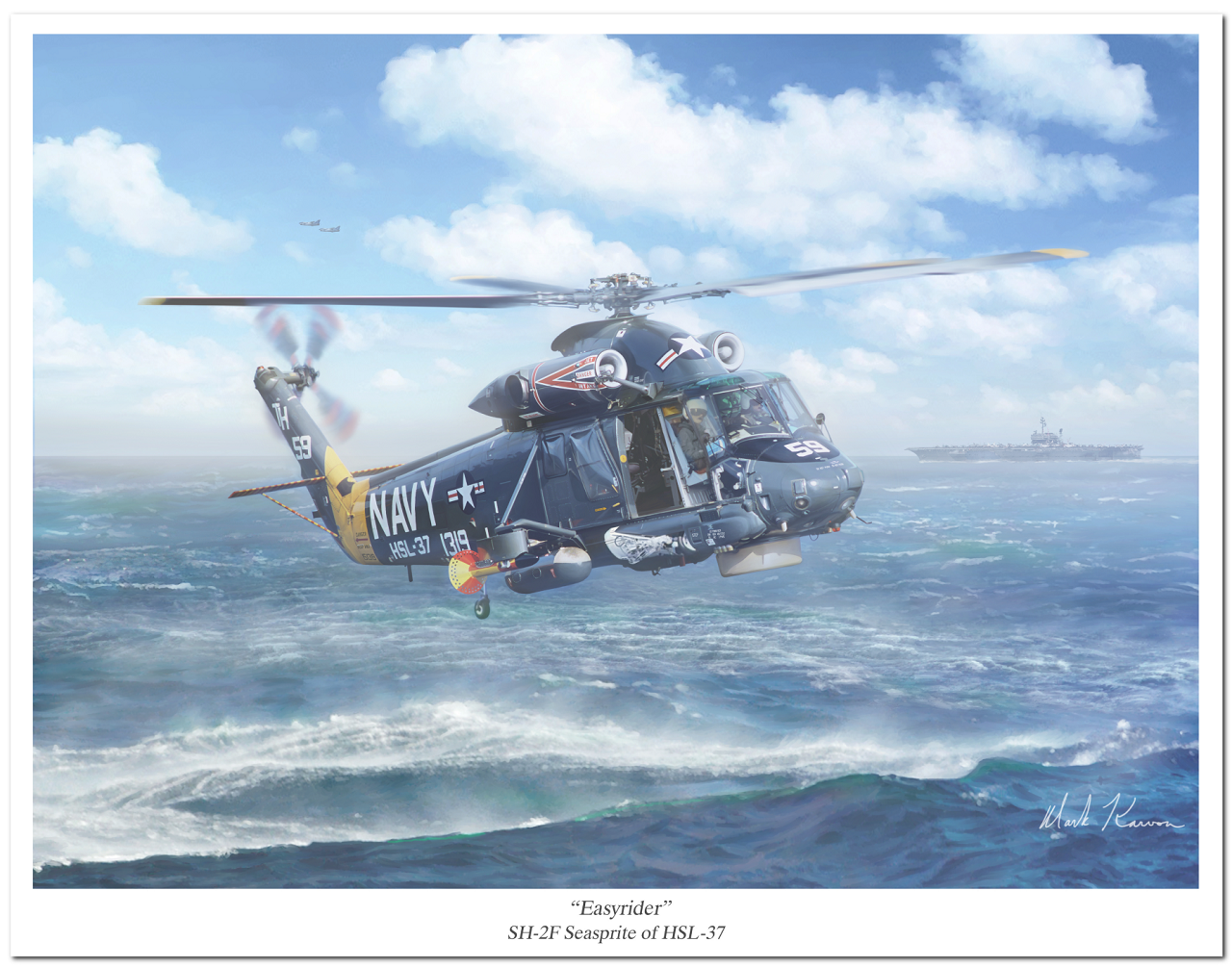 "Easyrider" by Mark Karvon, SH-2F Sea Sprite, US Navy Helicopter