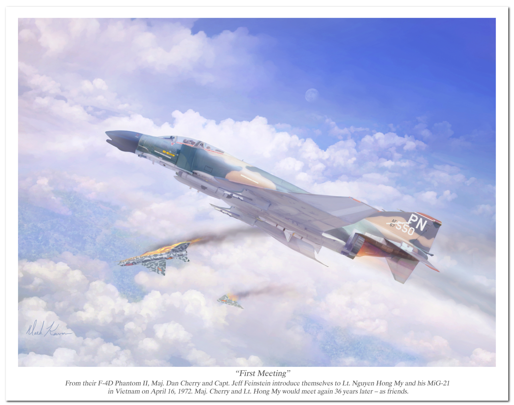 "First Meeting" by Mark Karvon, featuring the US Air Force F-4D Phantom II