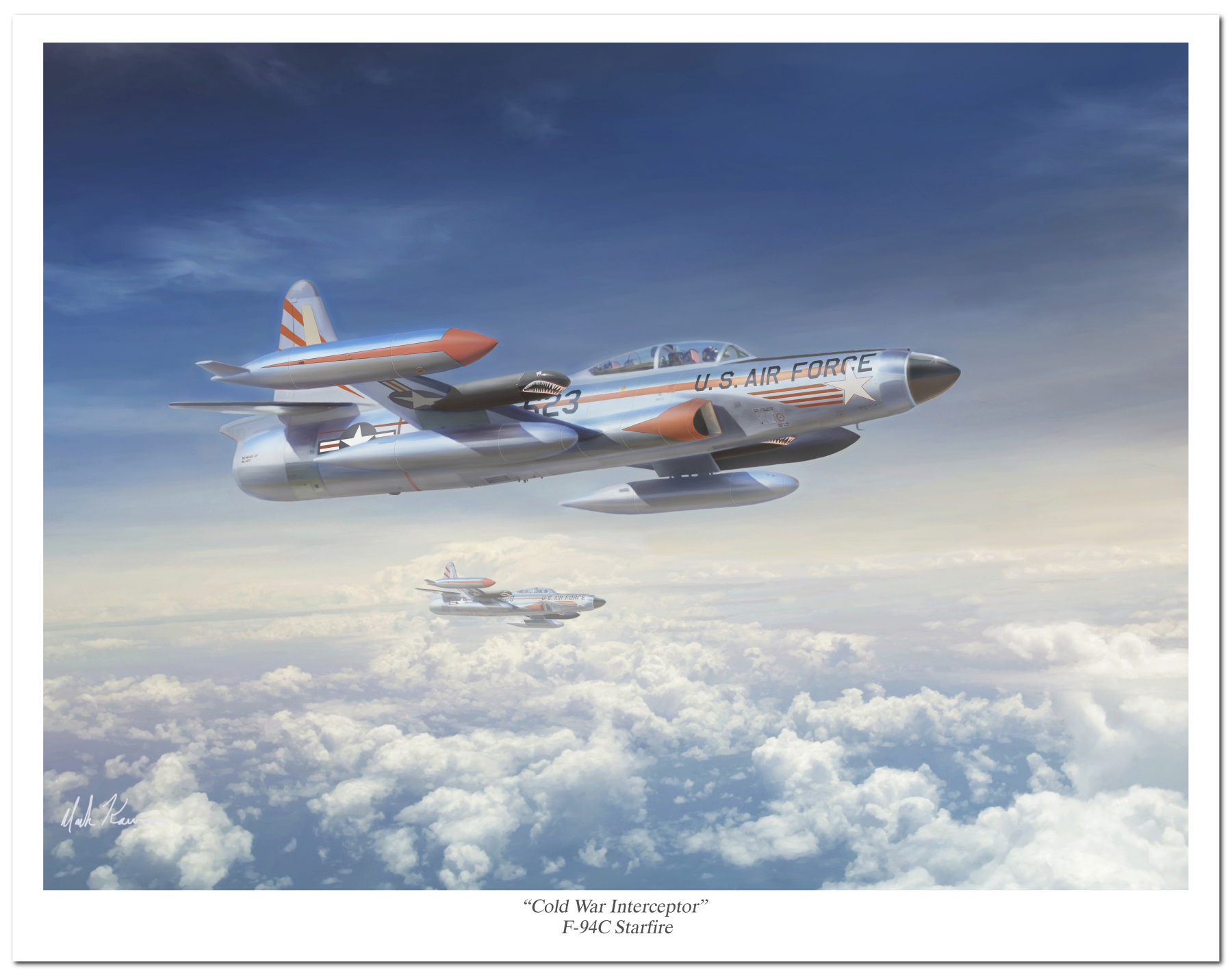 "Cold War Interceptor" by Mark Karvon featuring the USAF F-94C Starfire
