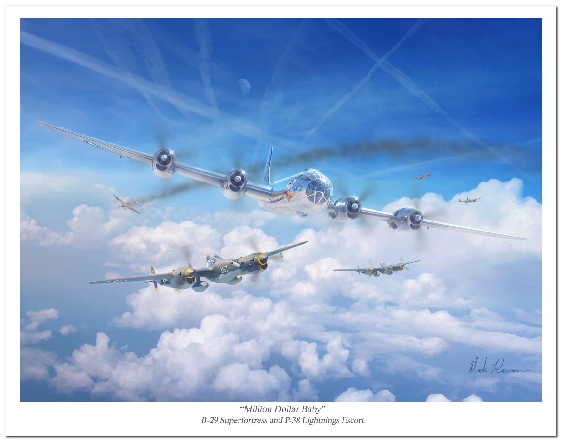 "Million Dollar Baby" by Mark Karvon featuring the USAAF B-29 Flying Fortress