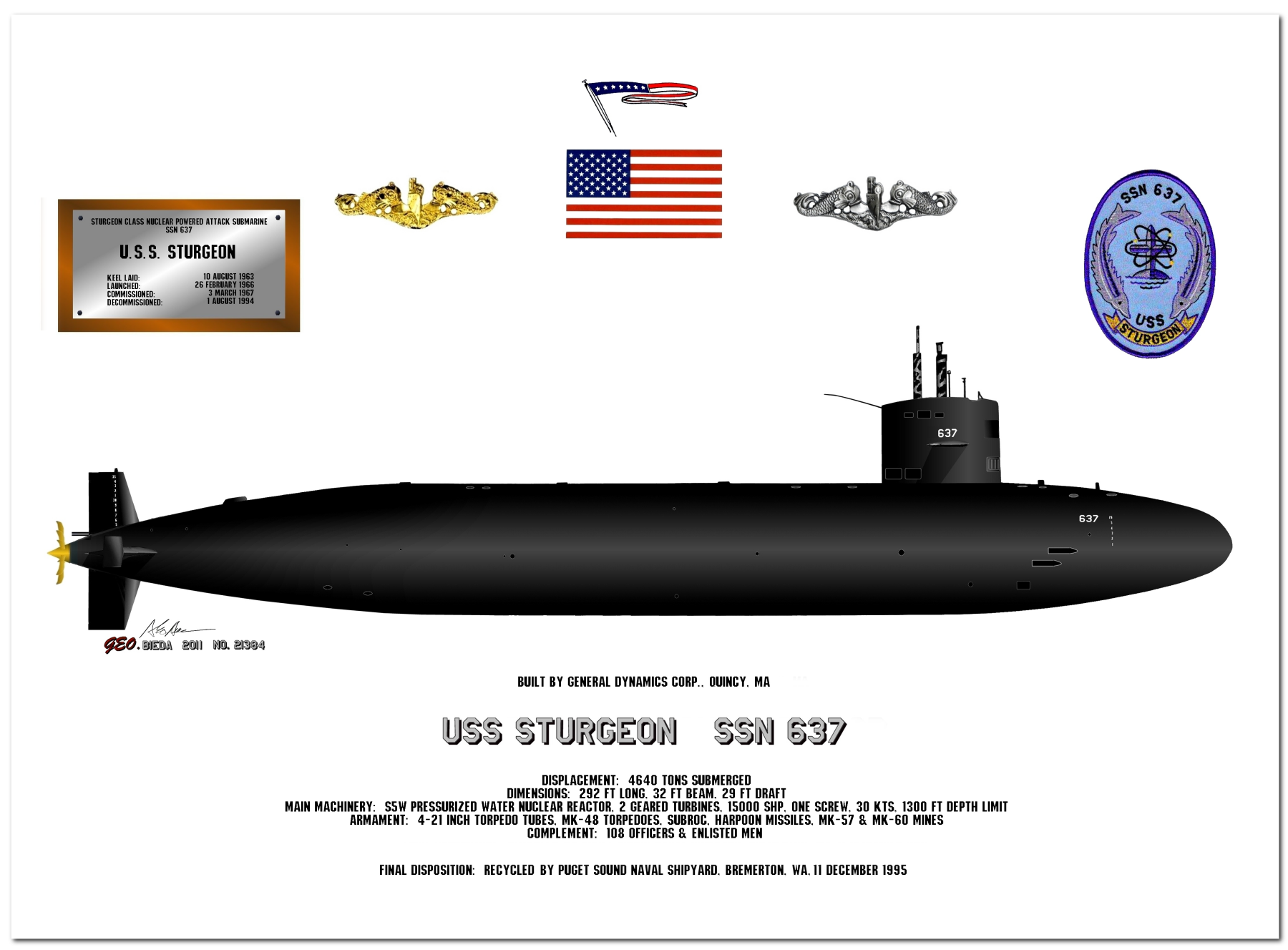 Sturgeon Class Nuclear Fast Attack Submarines