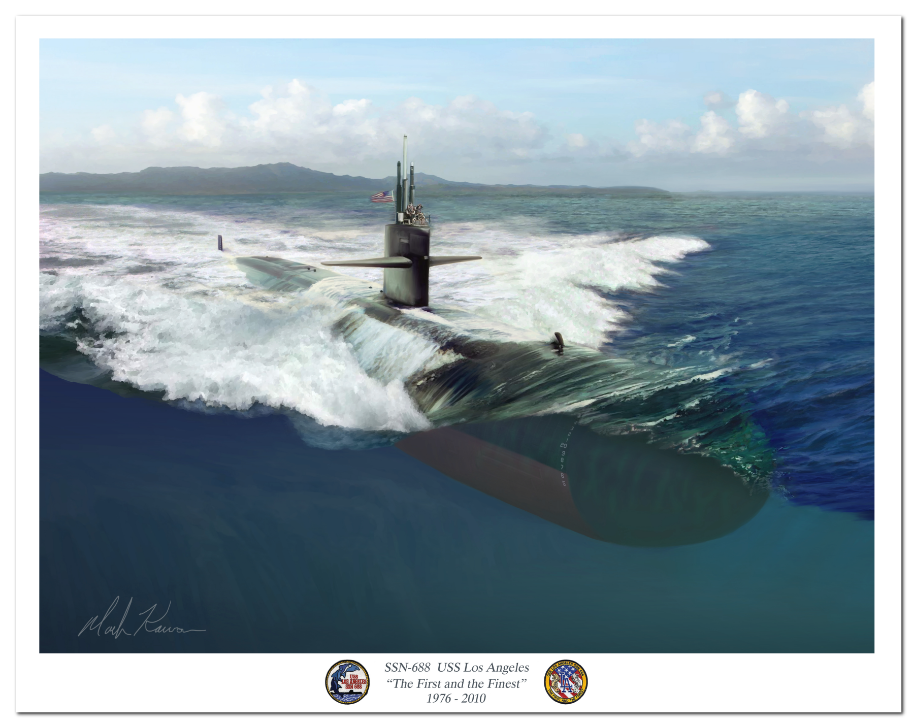 "The First and the Finest" by Mark Karvon , USS Los Angeles SSN 688