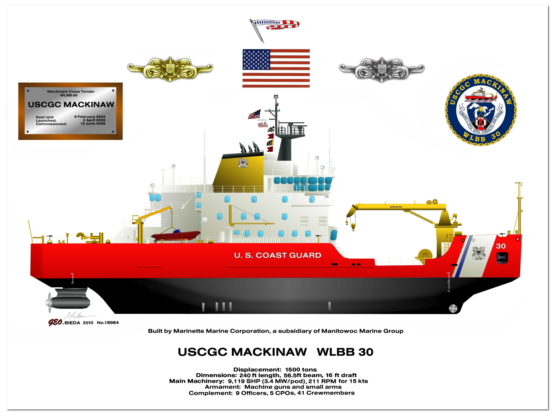 USCGC Mackinaw WLBB 30, Great Lakes Icebreaker
